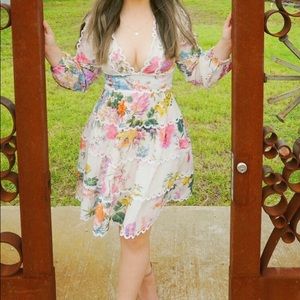 Floral V-Neck Dress
